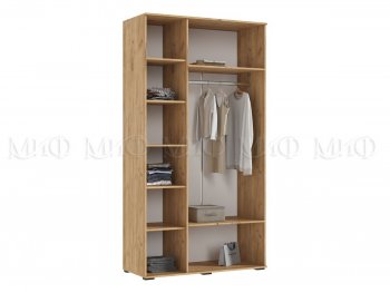 Шкаф 1200 мм 3-х ств. Норд с антресолью дуб крафт/изумруд (Миф) в Урае - uraj.mebel-e96.ru