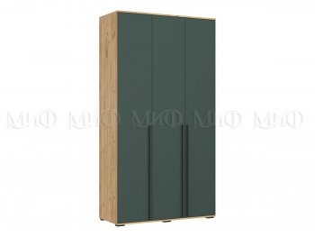 Шкаф 1200 мм 3-х ств. Норд дуб крафт/изумруд (Миф) в Урае - uraj.mebel-e96.ru