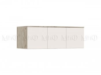 Шкаф 1200 мм 3-х ств. Норд с антресолью крафт серый/кашемир (Миф) в Урае - uraj.mebel-e96.ru