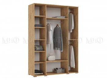 Шкаф 1600 мм 4-х створчатый Норд крафт/изумруд (Миф) в Урае - uraj.mebel-e96.ru