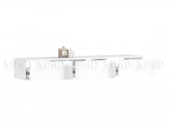 Стенка Норд-2 белый глянец (Миф) в Урае - uraj.mebel-e96.ru