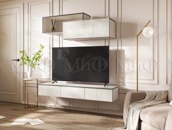 Стенка Норд-2 дуб крафт белый (Миф) в Урае - uraj.mebel-e96.ru