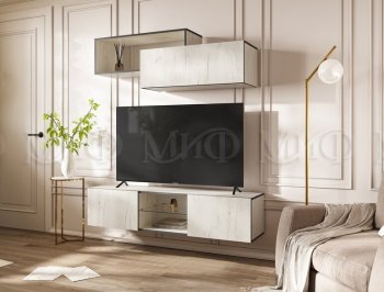 Стенка Норд-1 дуб крафт белый (Миф) в Урае - uraj.mebel-e96.ru