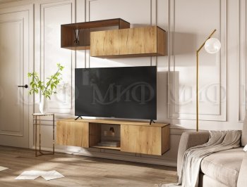 Стенка Норд-1 дуб крафт (Миф) в Урае - uraj.mebel-e96.ru