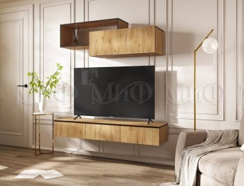 Стенка Норд-2 дуб крафт (Миф) в Урае - uraj.mebel-e96.ru