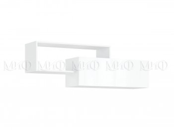 Стенка Норд-1 белый глянец (Миф) в Урае - uraj.mebel-e96.ru