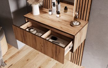 Шкаф 800+Тумба с зеркалом Норд (Миф) в Урае - uraj.mebel-e96.ru