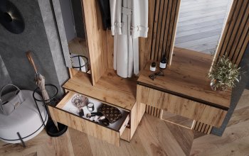 Прихожая+Тумба с зеркалом Норд (Миф) в Урае - uraj.mebel-e96.ru