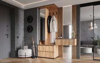 Прихожая+Тумба с зеркалом Норд (Миф) в Урае - uraj.mebel-e96.ru