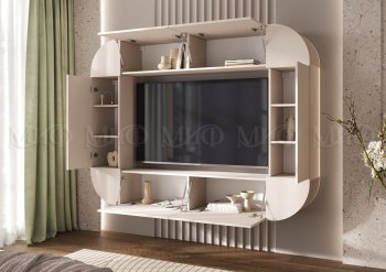 Стенка Норд (Зона ТВ), кашемир (Миф) в Урае - uraj.mebel-e96.ru