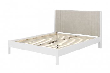Кровать Нортан белый античный/бежевый (БМ) в Урае - uraj.mebel-e96.ru