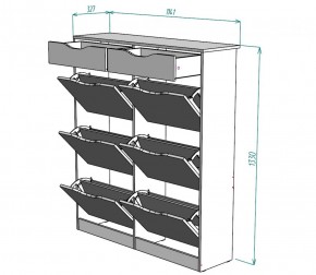 Обувница W28 (Белый) в Урае - uraj.mebel-e96.ru