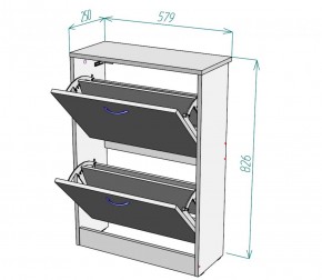 Обувница W3 (ДМ) в Урае - uraj.mebel-e96.ru