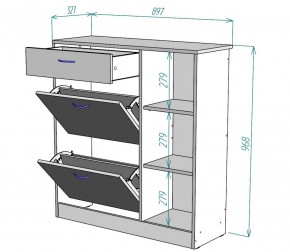 Обувница W33 (ДСС-Белый) в Урае - uraj.mebel-e96.ru