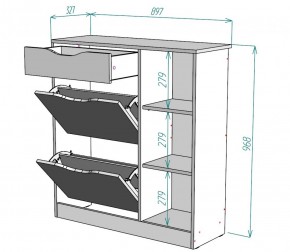 Обувница W34 (Белый) в Урае - uraj.mebel-e96.ru