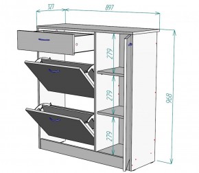 Обувница W35 (Белый) в Урае - uraj.mebel-e96.ru