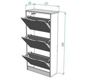 Обувница W8 (Белый) в Урае - uraj.mebel-e96.ru