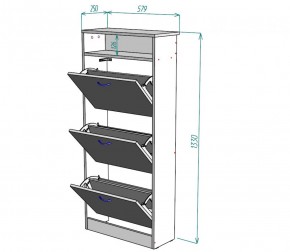 Обувница W9 (ДМ) в Урае - uraj.mebel-e96.ru