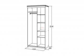 Шкаф-купе 1000 мм Ольга-13 в Урае - uraj.mebel-e96.ru