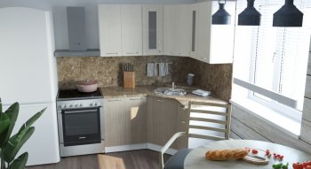Кухонный гарнитур Ольга оптима 2 1500х1300 мм (Герда) в Урае - uraj.mebel-e96.ru