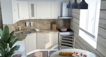 Кухонный гарнитур Ольга оптима 3 1500х1800 мм (Герда) в Урае - uraj.mebel-e96.ru