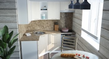 Кухонный гарнитур Ольга оптима 4 1400х2000 мм (Герда) в Урае - uraj.mebel-e96.ru