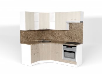 Кухонный гарнитур Ольга оптима 4 1400х2000 мм (Герда) в Урае - uraj.mebel-e96.ru