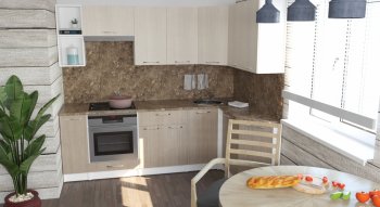 Кухонный гарнитур Ольга прайм 5 2300х1500 мм (Герда) в Урае - uraj.mebel-e96.ru