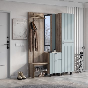 Прихожая Олива комп.1 шарли бриз (БТС) в Урае - uraj.mebel-e96.ru
