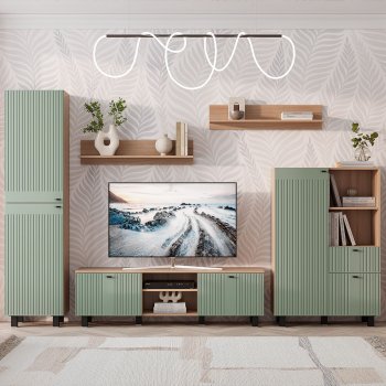 Пенал 500 мм Олива ПН-03 эвкалипт софт (БТС) в Урае - uraj.mebel-e96.ru