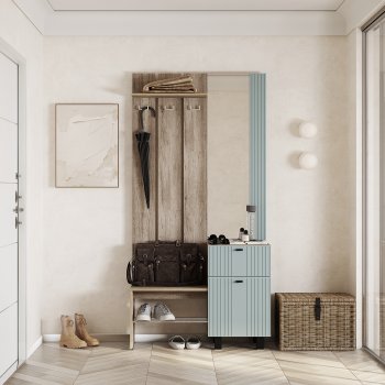 Прихожая Олива ПР-04 шарли бриз (БТС) в Урае - uraj.mebel-e96.ru