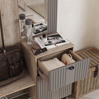 Прихожая Олива муссон софт, модульная (БТС) в Урае - uraj.mebel-e96.ru