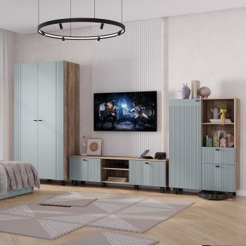 Стенка Олива комп.3 шарли бриз (БТС) в Урае - uraj.mebel-e96.ru