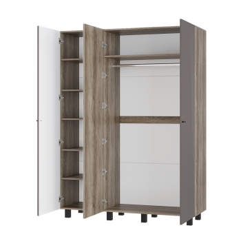 Шкаф 1500 мм 3-х створчатый Олива ШК-08 шарли муссон (БТС) в Урае - uraj.mebel-e96.ru