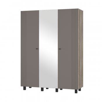 Шкаф 1500 мм 3-х створчатый Олива ШК-08 шарли муссон (БТС) в Урае - uraj.mebel-e96.ru