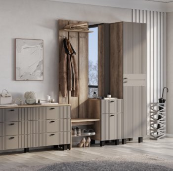 Прихожая Олива муссон софт, модульная (БТС) в Урае - uraj.mebel-e96.ru