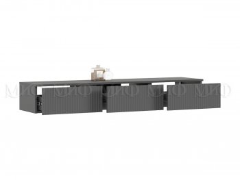 Стенка Оскар комп.2 графит (Миф) в Урае - uraj.mebel-e96.ru