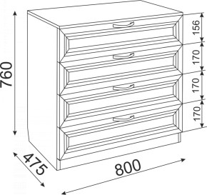 Комод Ости Модуль 06 (Риннер) в Урае - uraj.mebel-e96.ru