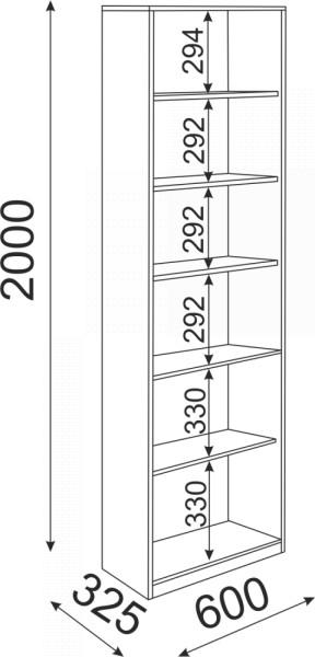 Библиотека Остин Модуль 05 (Риннер) в Урае - uraj.mebel-e96.ru