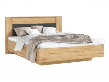 Кровать парящая Остин крафт/графит (Миф) в Урае - uraj.mebel-e96.ru