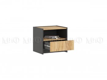 Тумба прикроватная Остин крафт/графит, 2 шт (Миф) в Урае - uraj.mebel-e96.ru