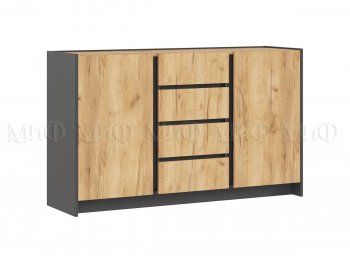 Комод 2дв.4ящ. Остин крафт/графит (Миф) в Урае - uraj.mebel-e96.ru