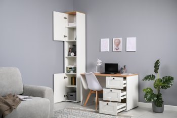 Набор детской мебели Остин белый, модульный (Моби) в Урае - uraj.mebel-e96.ru