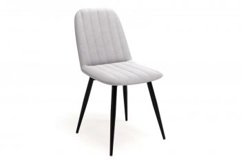 Стул Остин полоса, велюр Ultra Dove (светло-серый), (4шт) (Вудман) в Урае - uraj.mebel-e96.ru