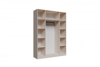 Шкаф 1600 мм Пальма, Сатин (ДСВ) в Урае - uraj.mebel-e96.ru