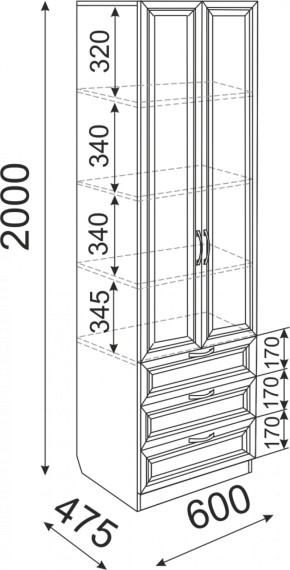 Набор подростковой мебели Остин модульный (Риннер) в Урае - uraj.mebel-e96.ru