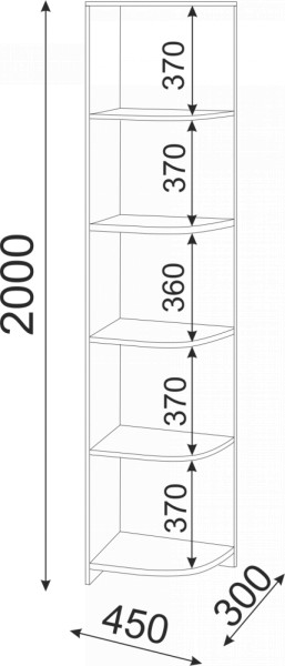 Набор подростковой мебели Остин модульный (Риннер) в Урае - uraj.mebel-e96.ru