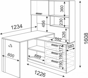 Подростковая мебель Волкер модульная (Риннер) в Урае - uraj.mebel-e96.ru