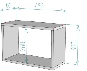 Полка S46 (ДСС) в Урае - uraj.mebel-e96.ru