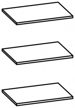 Полки арт. П107 для артикула 107 (3 шт.) в Урае - uraj.mebel-e96.ru